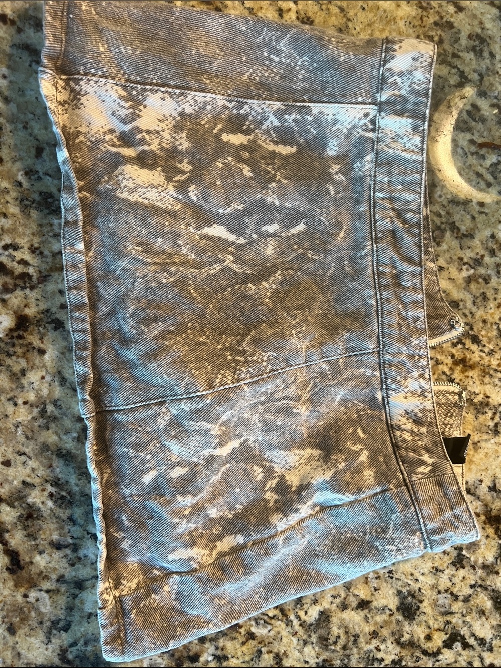 Windsor Snakeskin Denim Mini Skirt